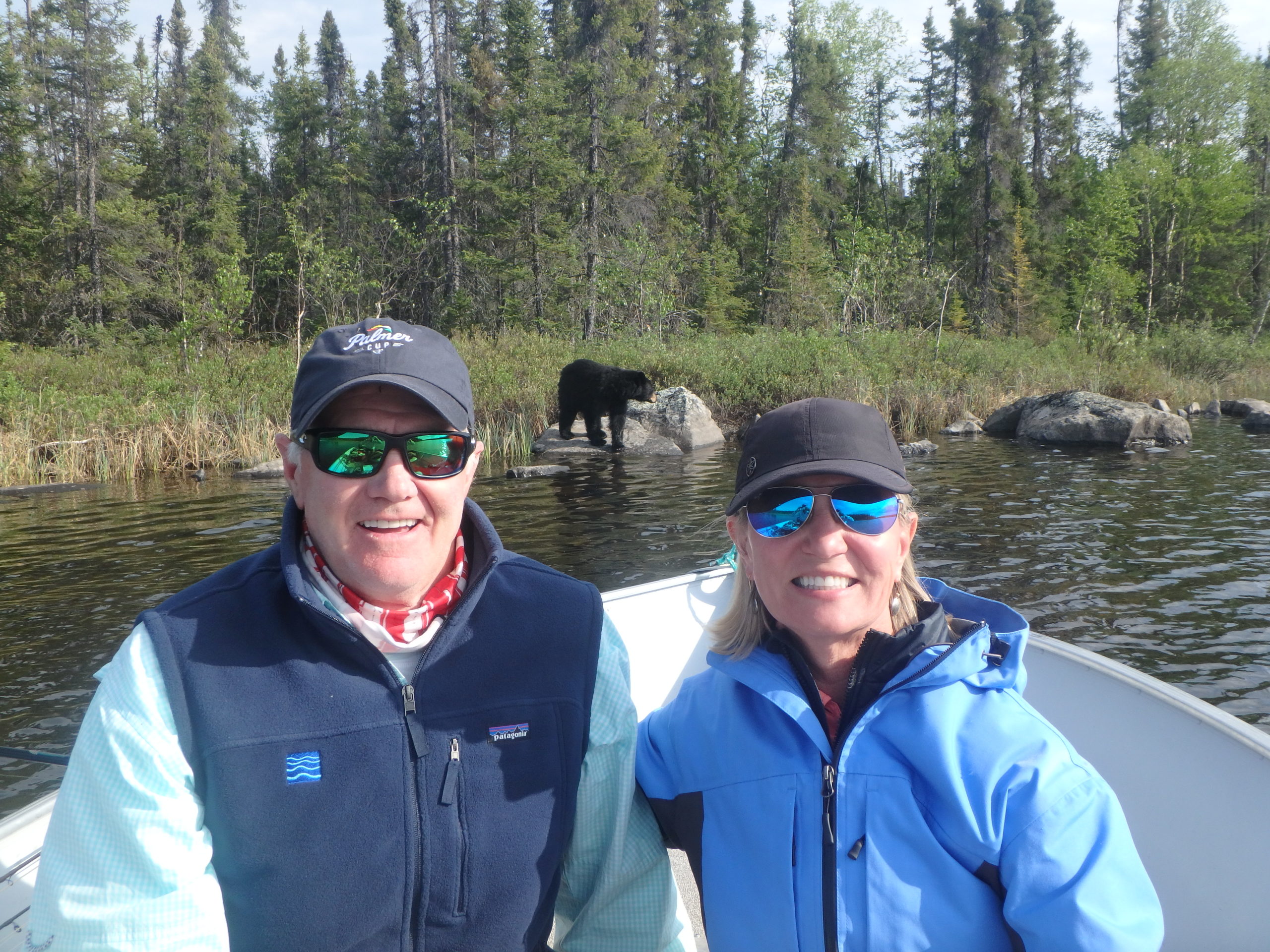 Greg & Carrie with a Big ol' Bear!