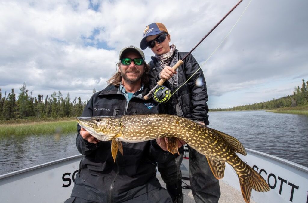 Flyfishing Pike and Lake Trout at Scott Lake Lodge